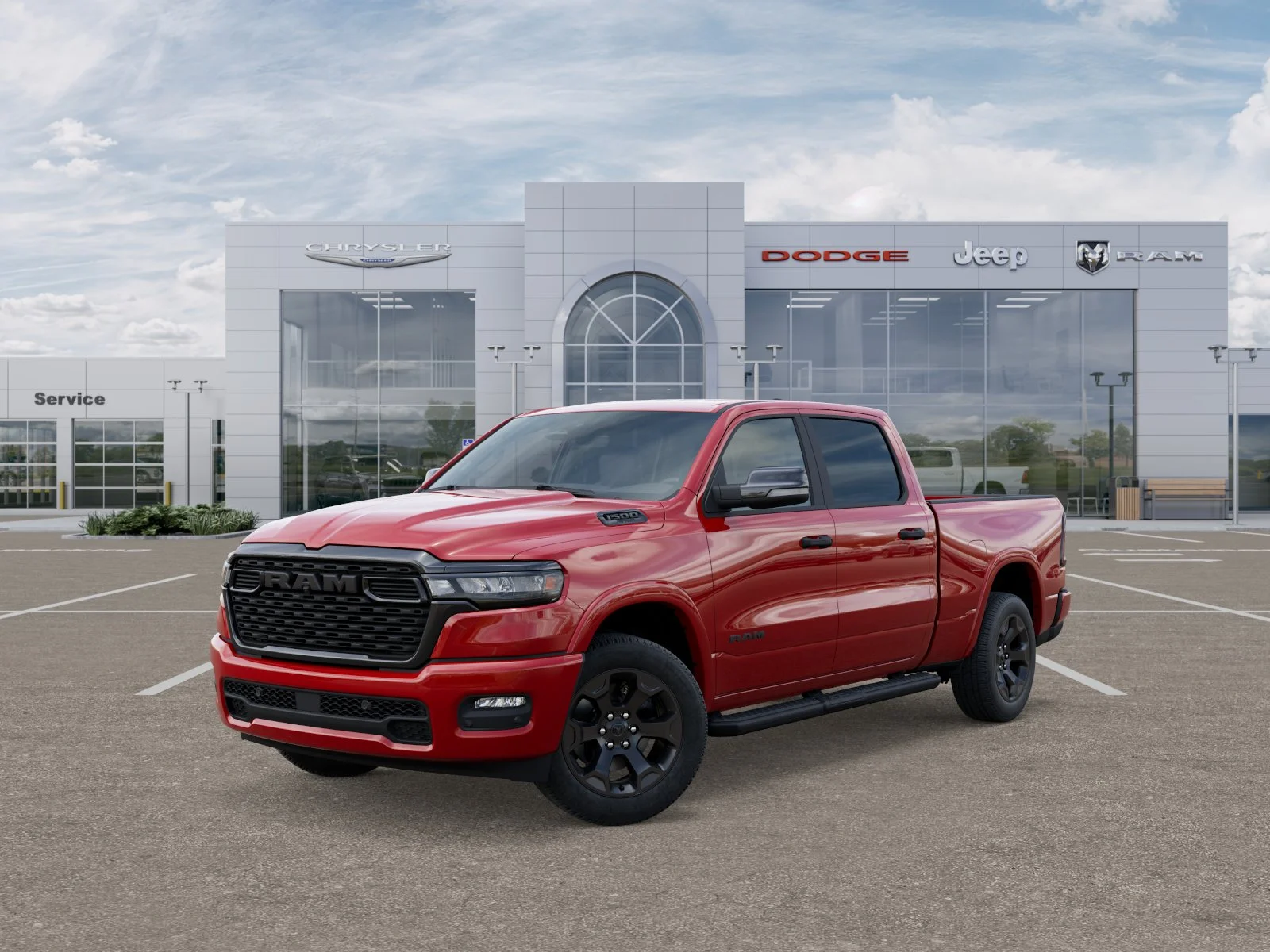 New 2025 Flame Red Clear-Coat Exterior Paint RAM Big Horn/Lone Star image 28