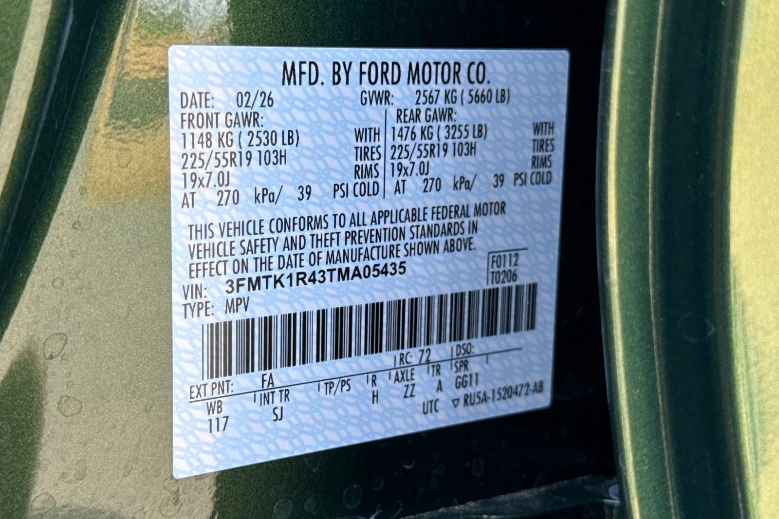 New 2026 Green Ford Select image 32