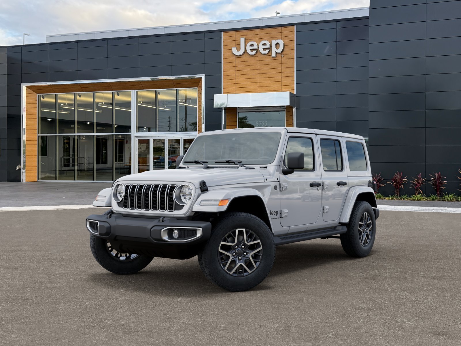 New 2026 Bright White Clear-Coat Exterior Paint Jeep Sahara image 33