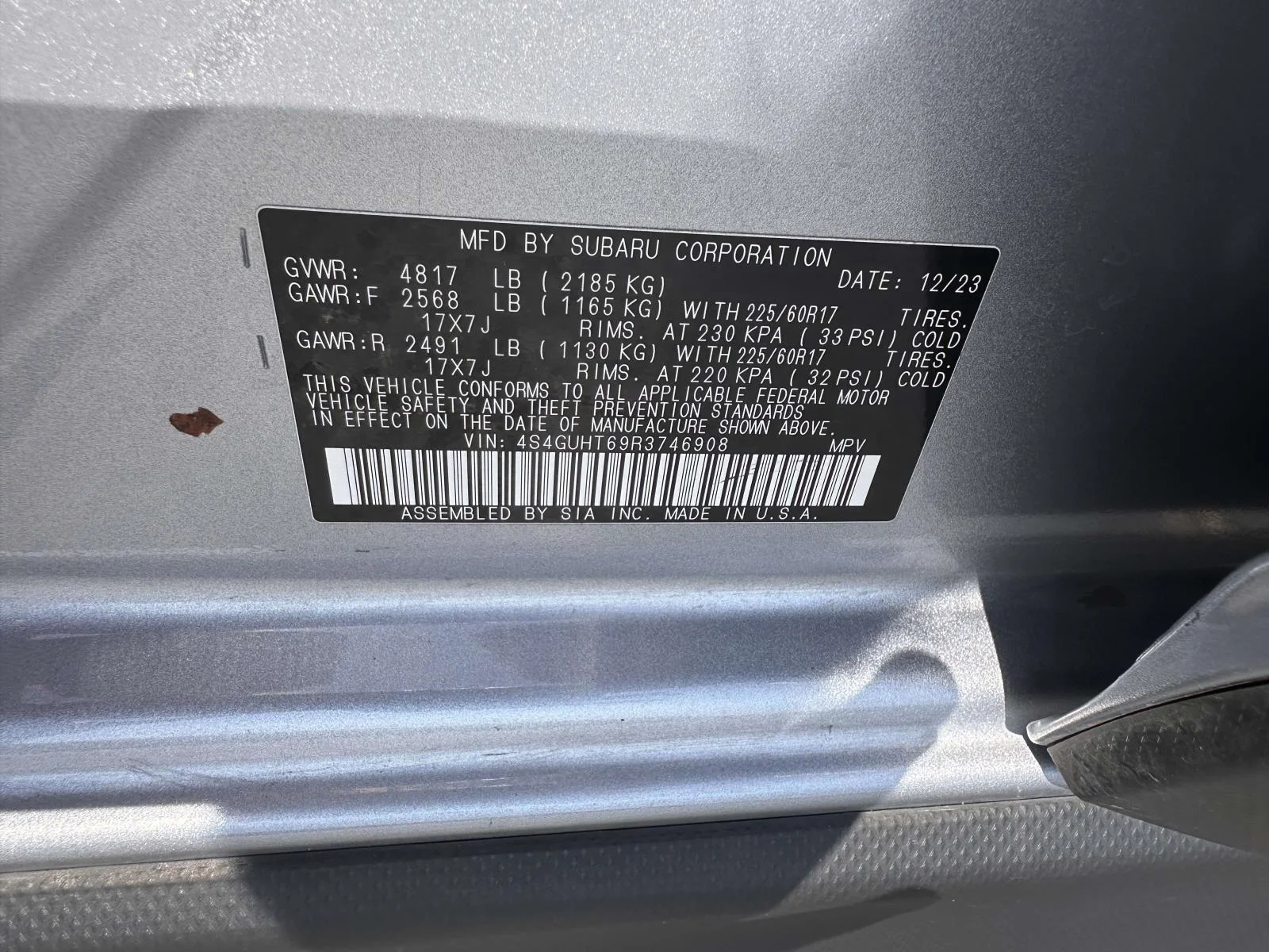 Certified Used 2024 Ice Silver Metallic Subaru Wilderness image 16