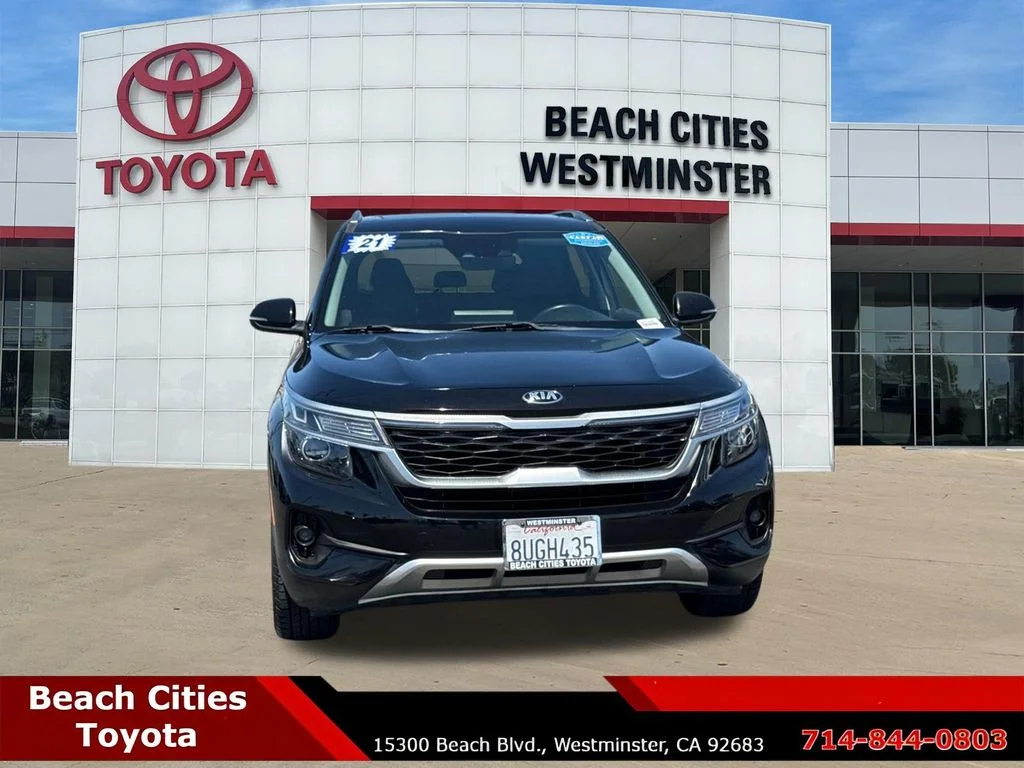 Used 2021 Black Kia EX image 3