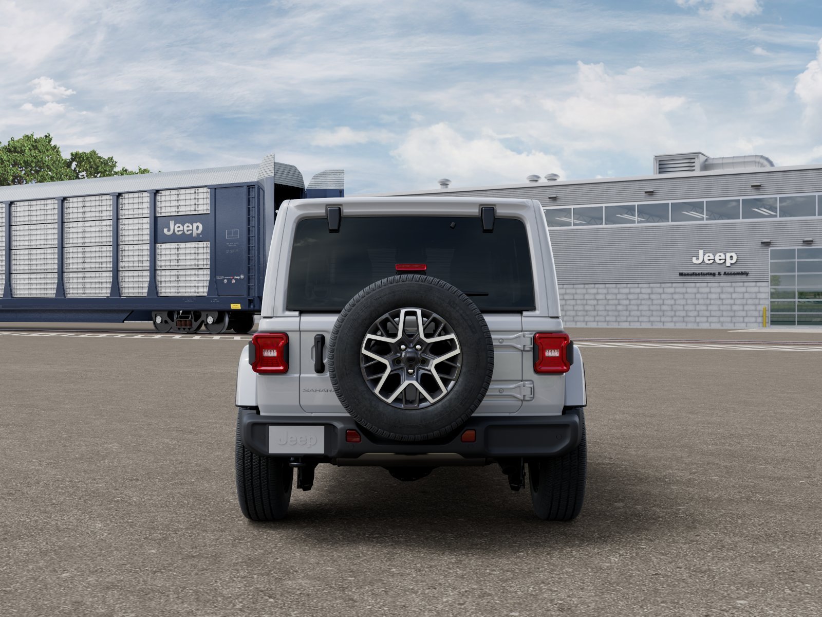 New 2026 Bright White Clear-Coat Exterior Paint Jeep Sahara image 7