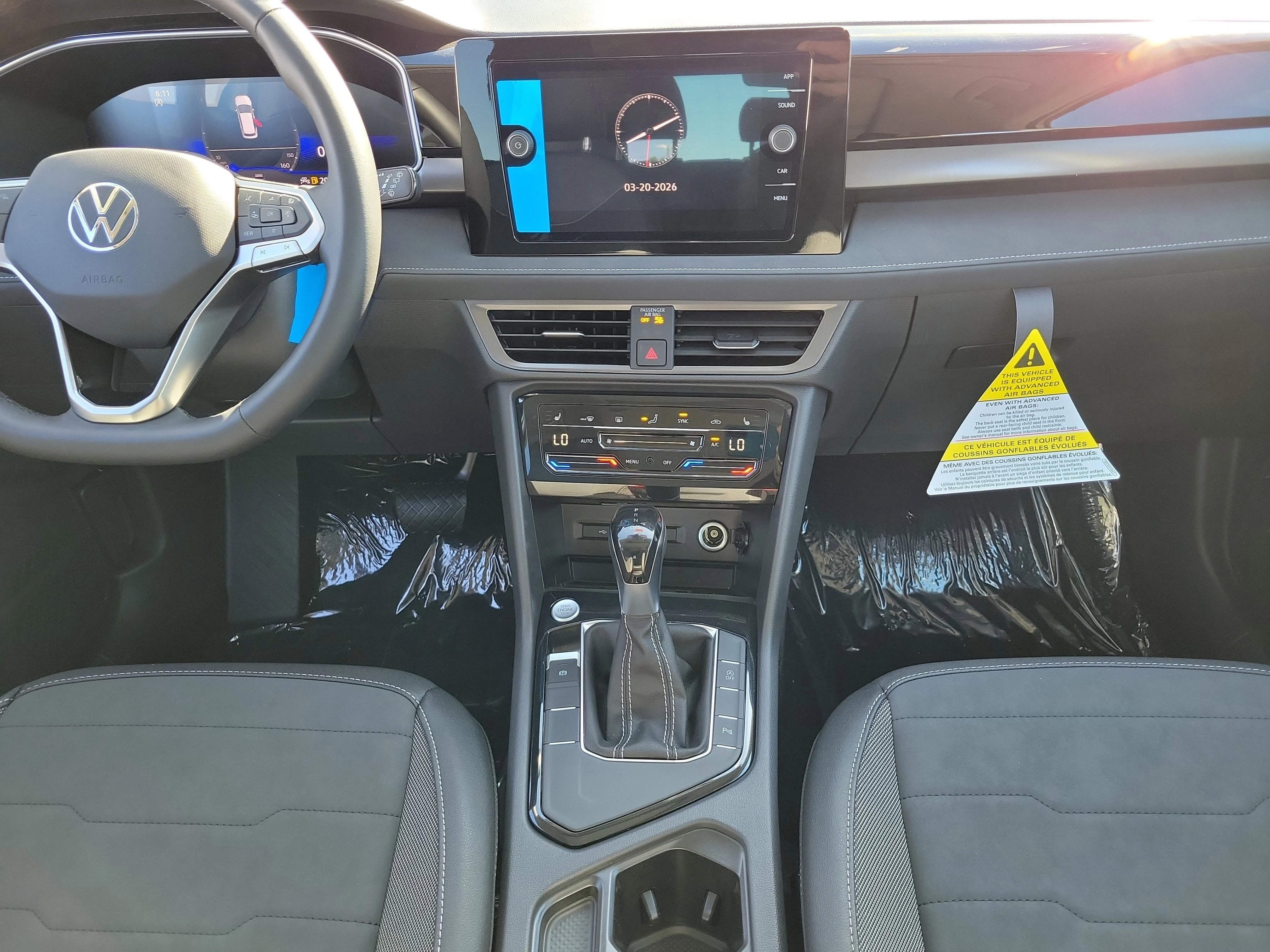 New 2026 White Volkswagen 1.5T SE Black image 5