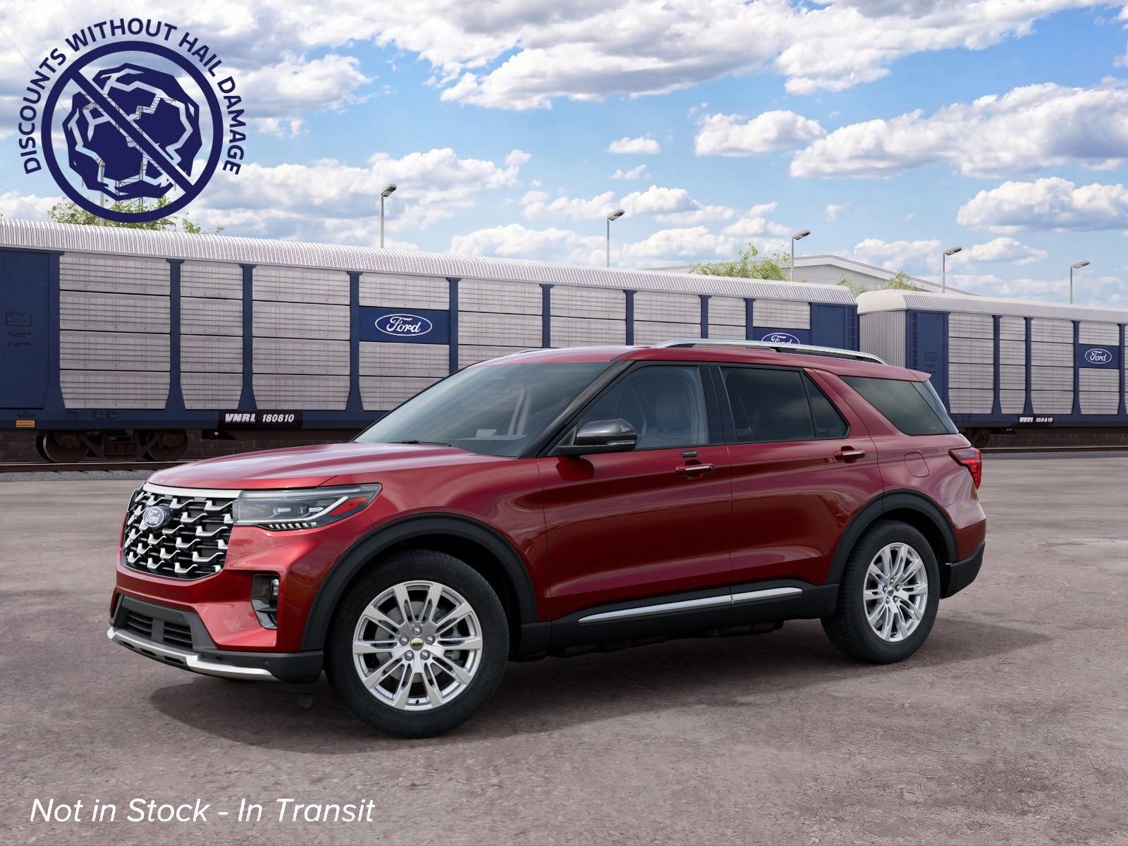 New 2027 Ruby Red Metallic Tinted Clearcoat Ford Platinum image 1