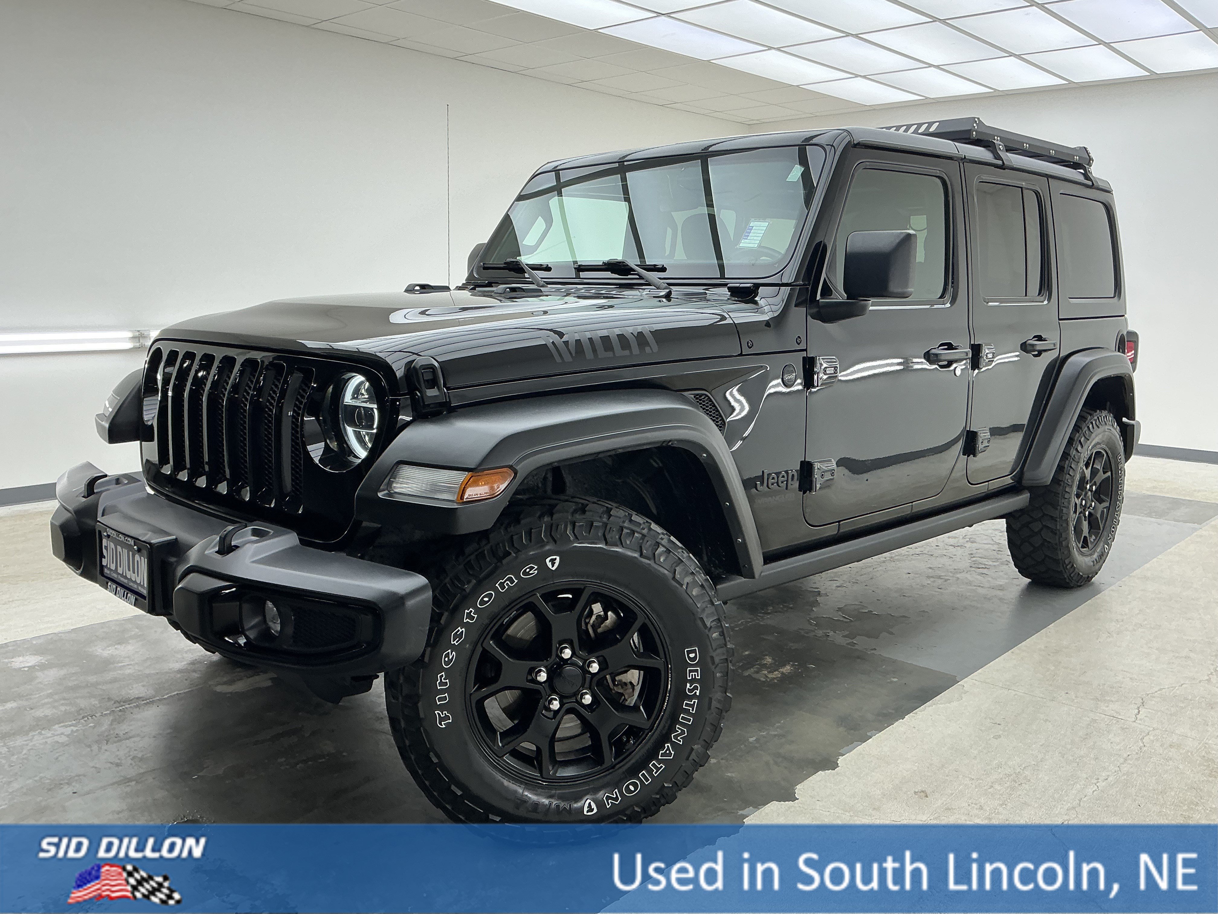 Used 2021 Black Clearcoat Jeep  image 1