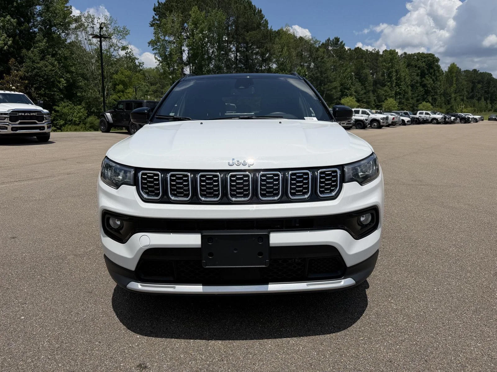 Used 2025 Bright White Clearcoat Jeep Limited image 2
