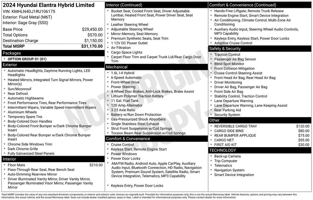 Used 2024 Silver Hyundai Limited image 32