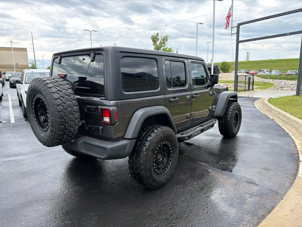 Used 2020 Gray Jeep Unlimited Sport image 7