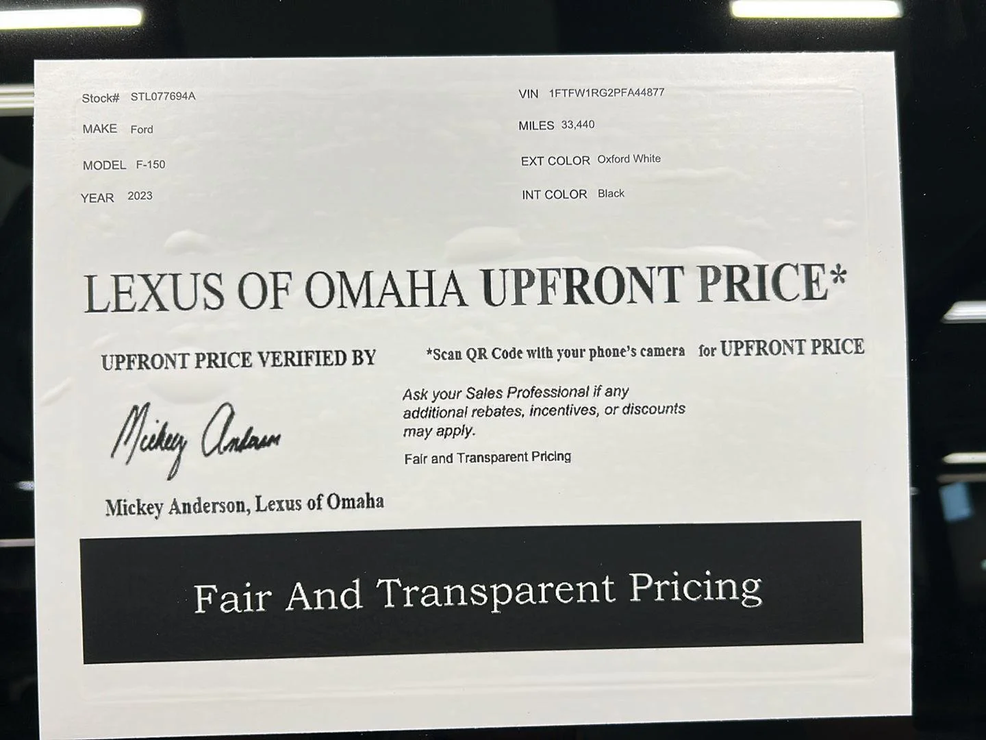 Used 2023 Oxford White Ford Raptor image 14