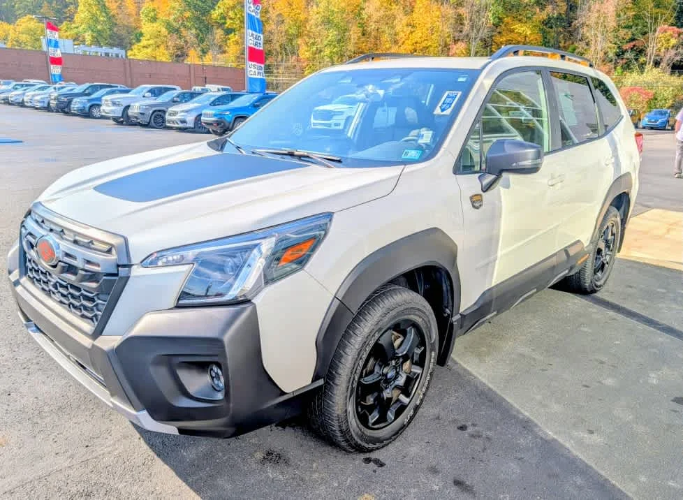 Used 2023 Crystal White Pearl Subaru Wilderness image 3