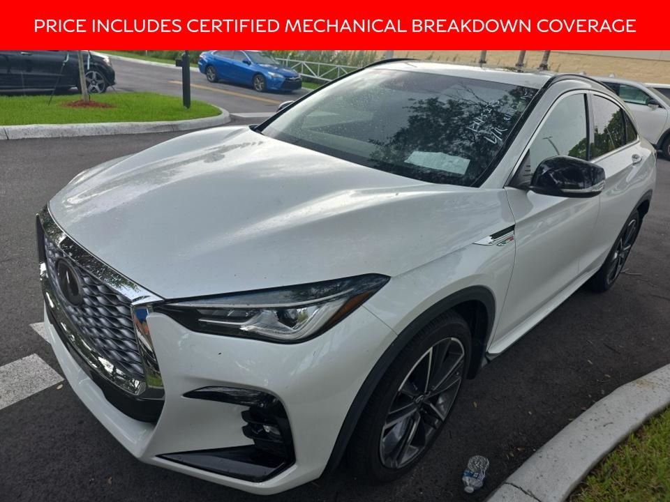Certified Used 2023 White INFINITI LUXE image 1