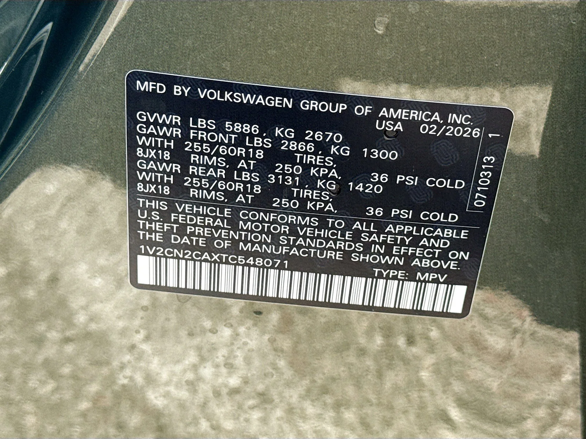 New 2026 Green Volkswagen 2.0T Peak Edition image 24
