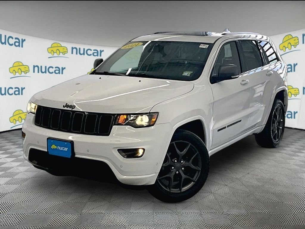 Used 2021 Bright White Clearcoat Jeep Limited image 3