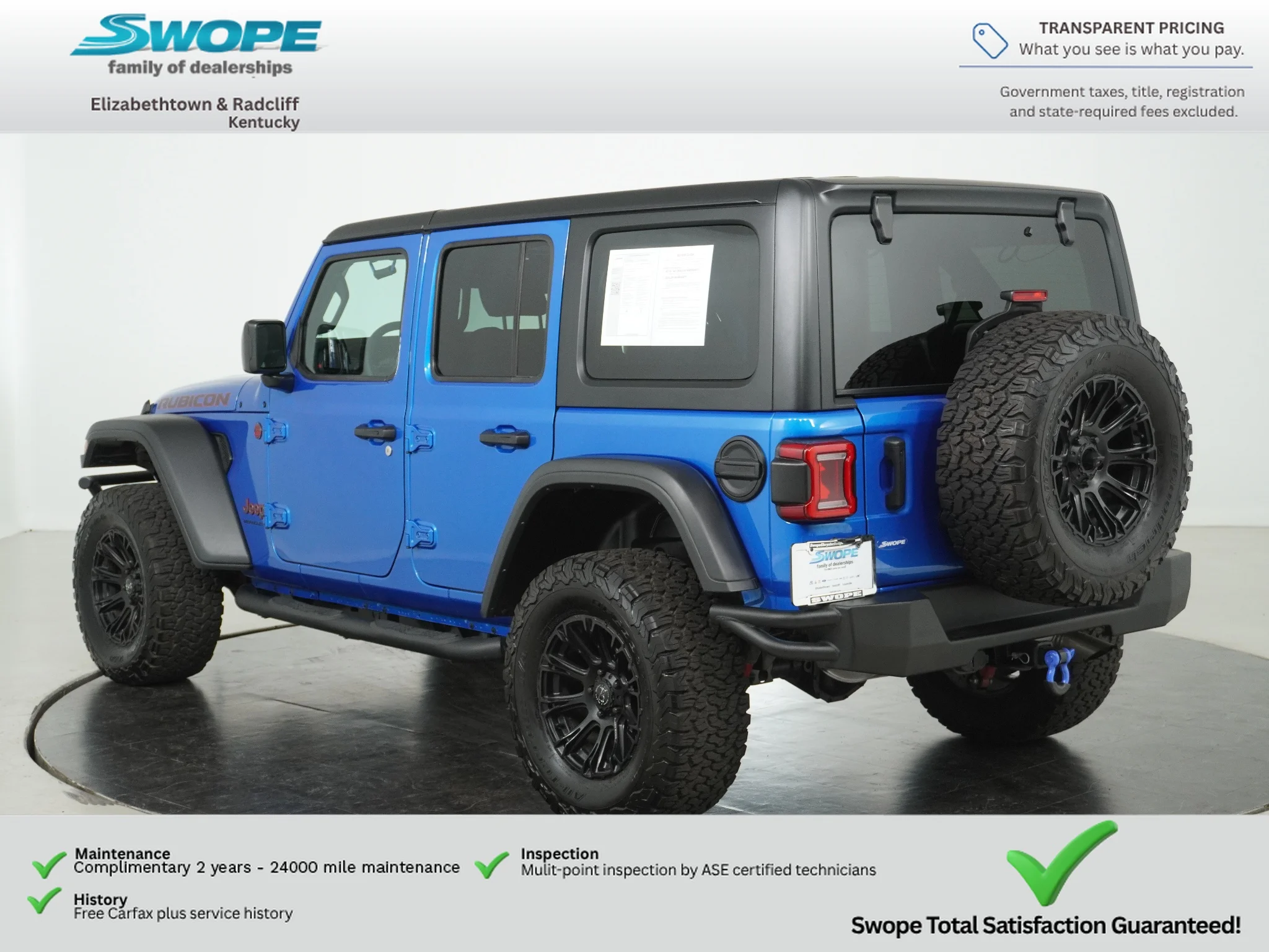 Certified Used 2024 Hydro Blue Pearlcoat Jeep Rubicon image 5