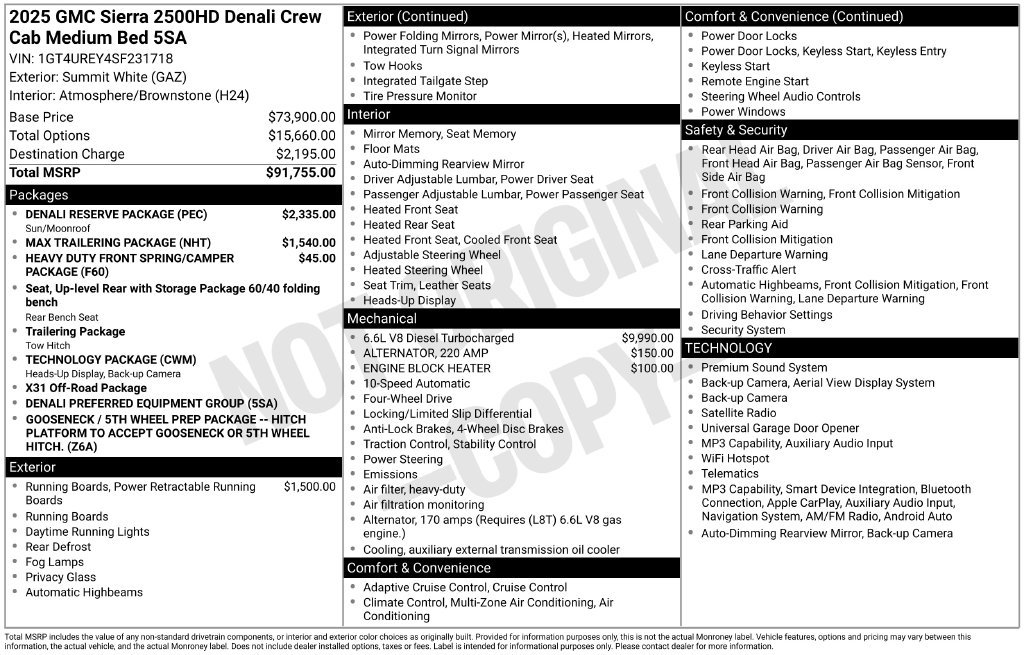 Used 2025 White GMC Denali image 3