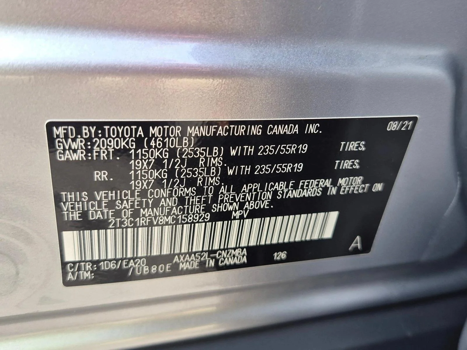 Used 2021 Silver Sky Metallic Toyota XLE Premium image 23