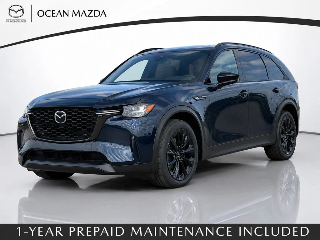 New 2026 Deep Crystal Blue Mica Mazda 3.3 Turbo Premium Sport AWD image 1