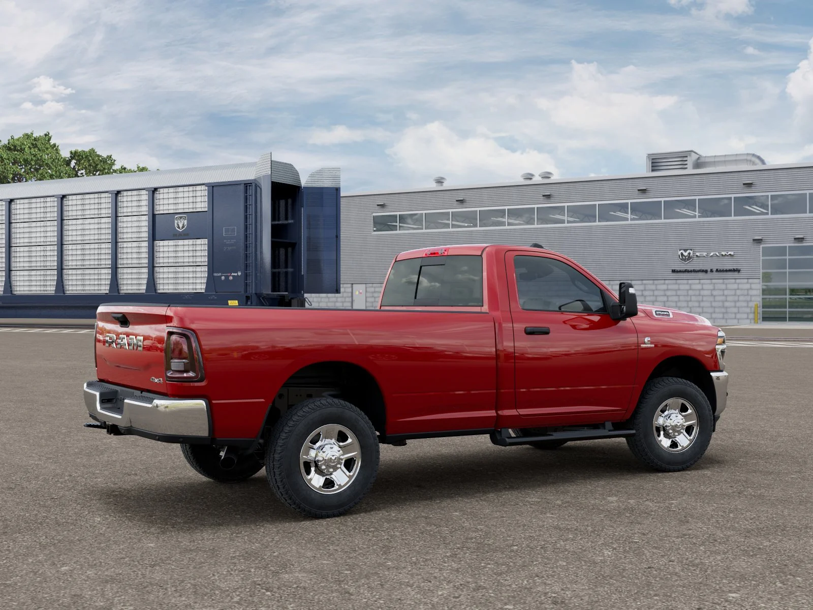 New 2026 Flame Red Clear-Coat Exterior Paint RAM Tradesman image 30