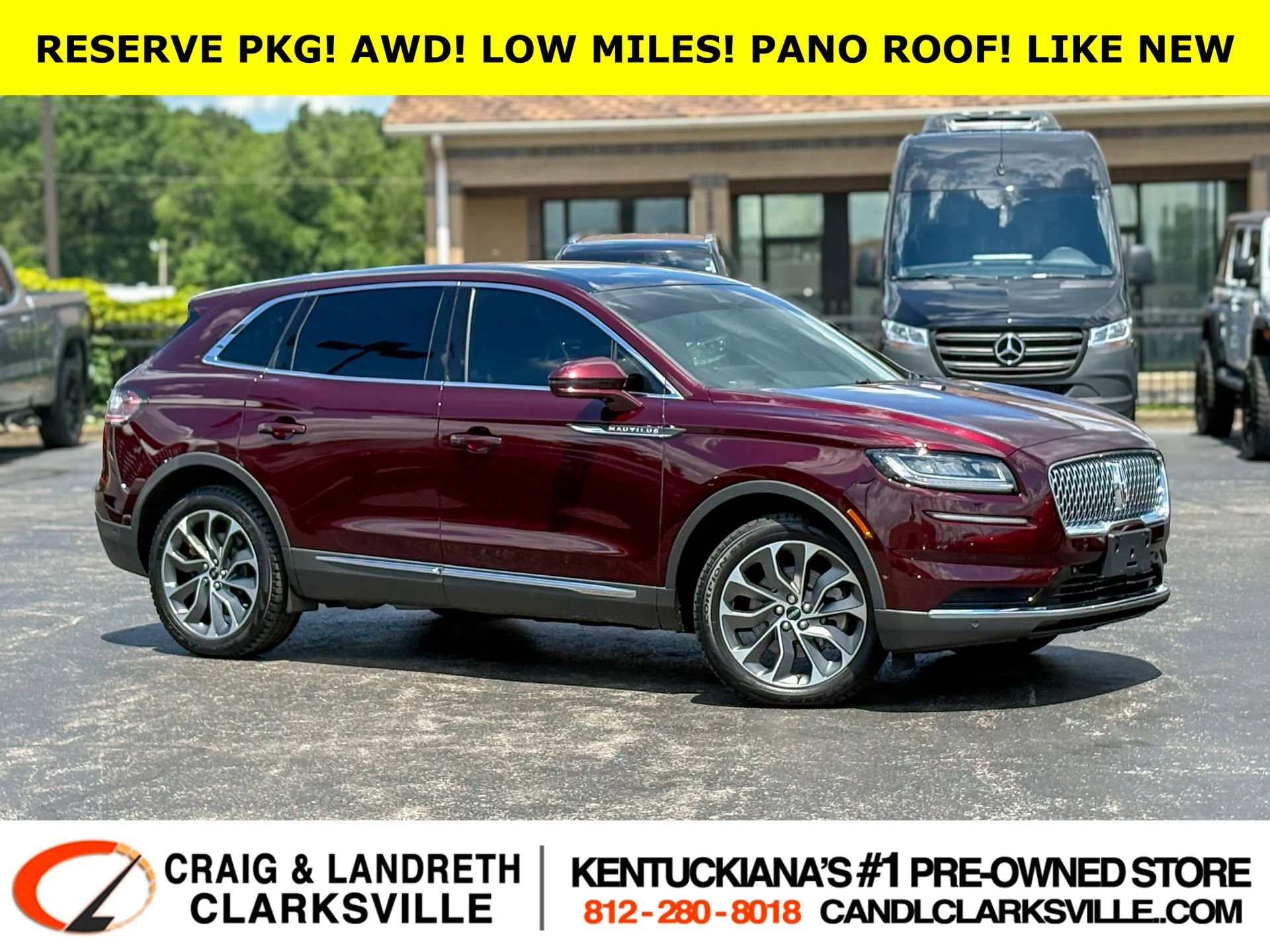 Used 2022 Red Lincoln Reserve image 1