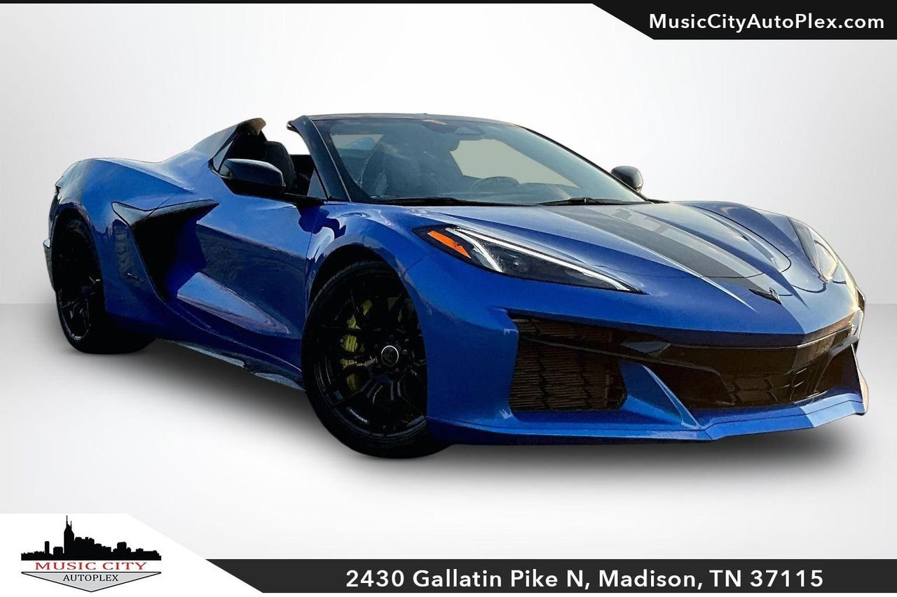 Used 2024 Riptide Blue Metallic Chevrolet RWD Convertible 3LZ image 1