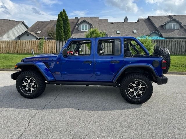 Used 2019 Ocean Blue Metallic Jeep Unlimited Rubicon image 3