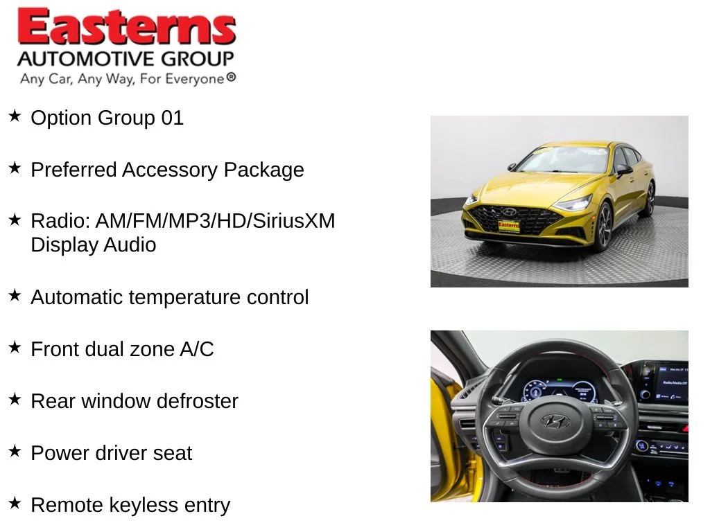 Used 2021 Yellow Hyundai SEL Plus image 11