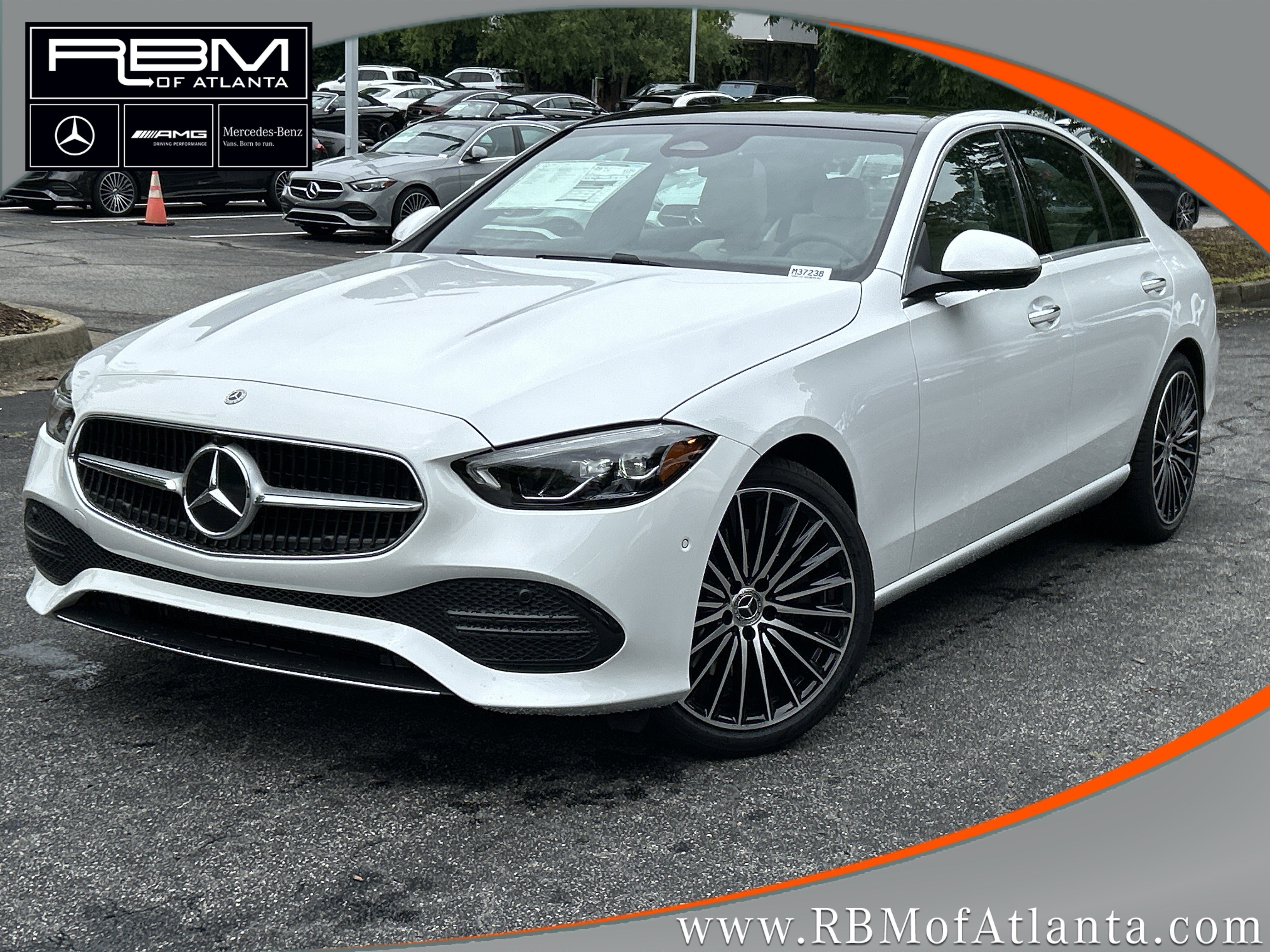 New 2026 MANUFAKTUR Moonlight White Metallic Mercedes-Benz C 300 Sedan image 1