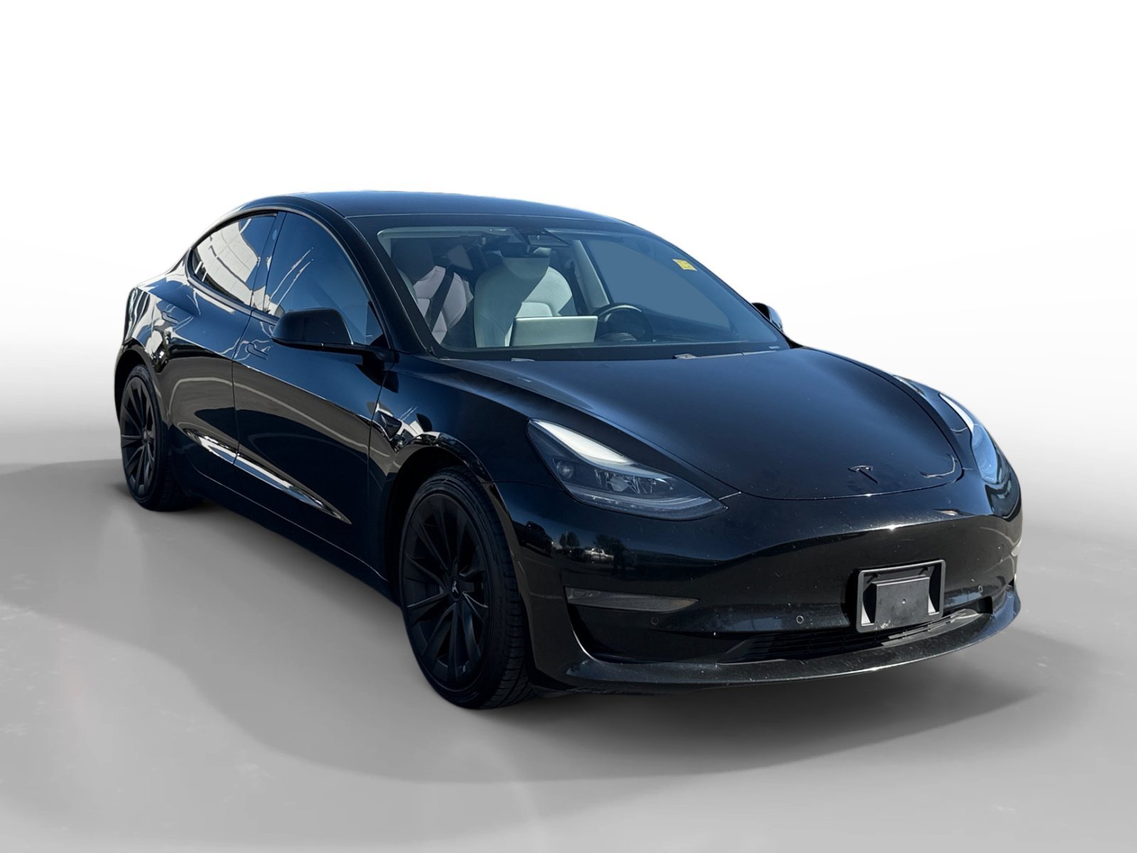 Used 2021 Black Tesla Standard Range Plus image 7