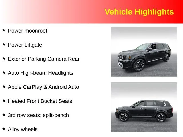 Used 2025 Black Kia S image 3