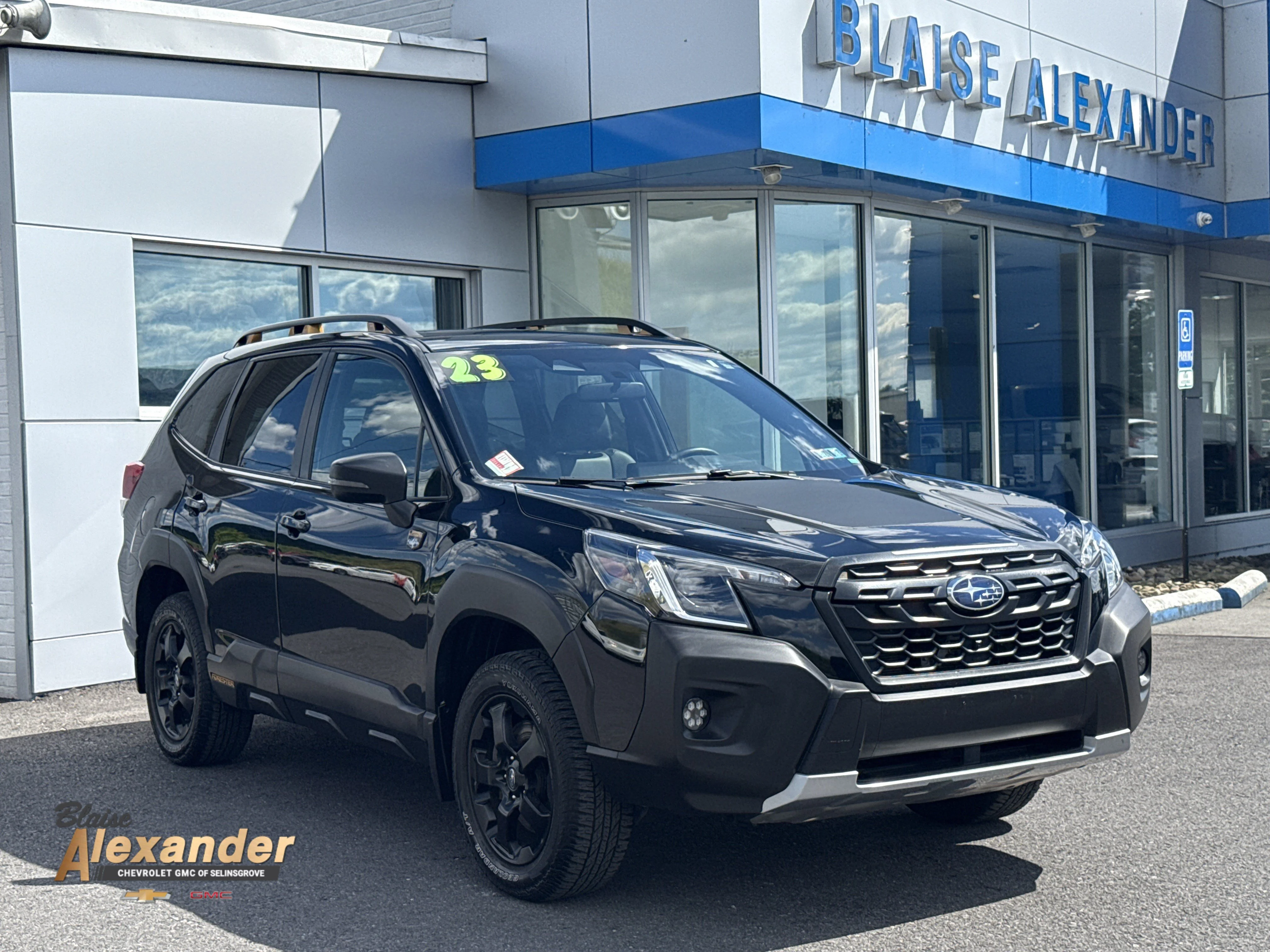 Used 2023 Crystal Black Silica Subaru Wilderness image 1