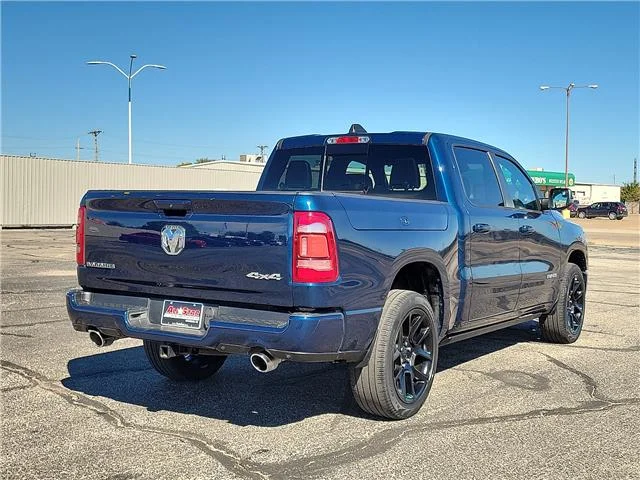 Used 2024 Blue RAM Laramie 4x4 Crew Cab 144.5 in. WB image 4