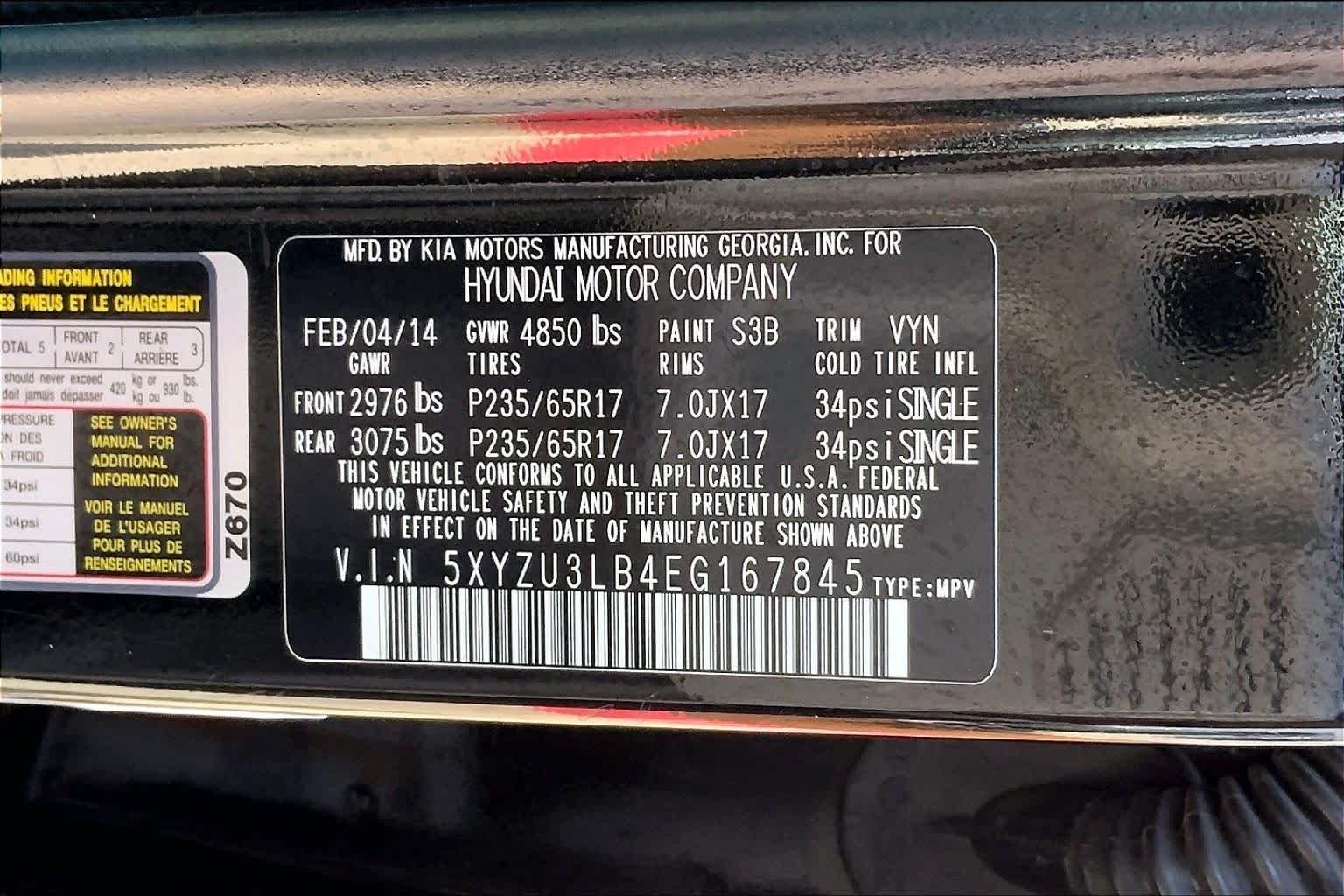Used 2014 Twilight Black Hyundai  image 33