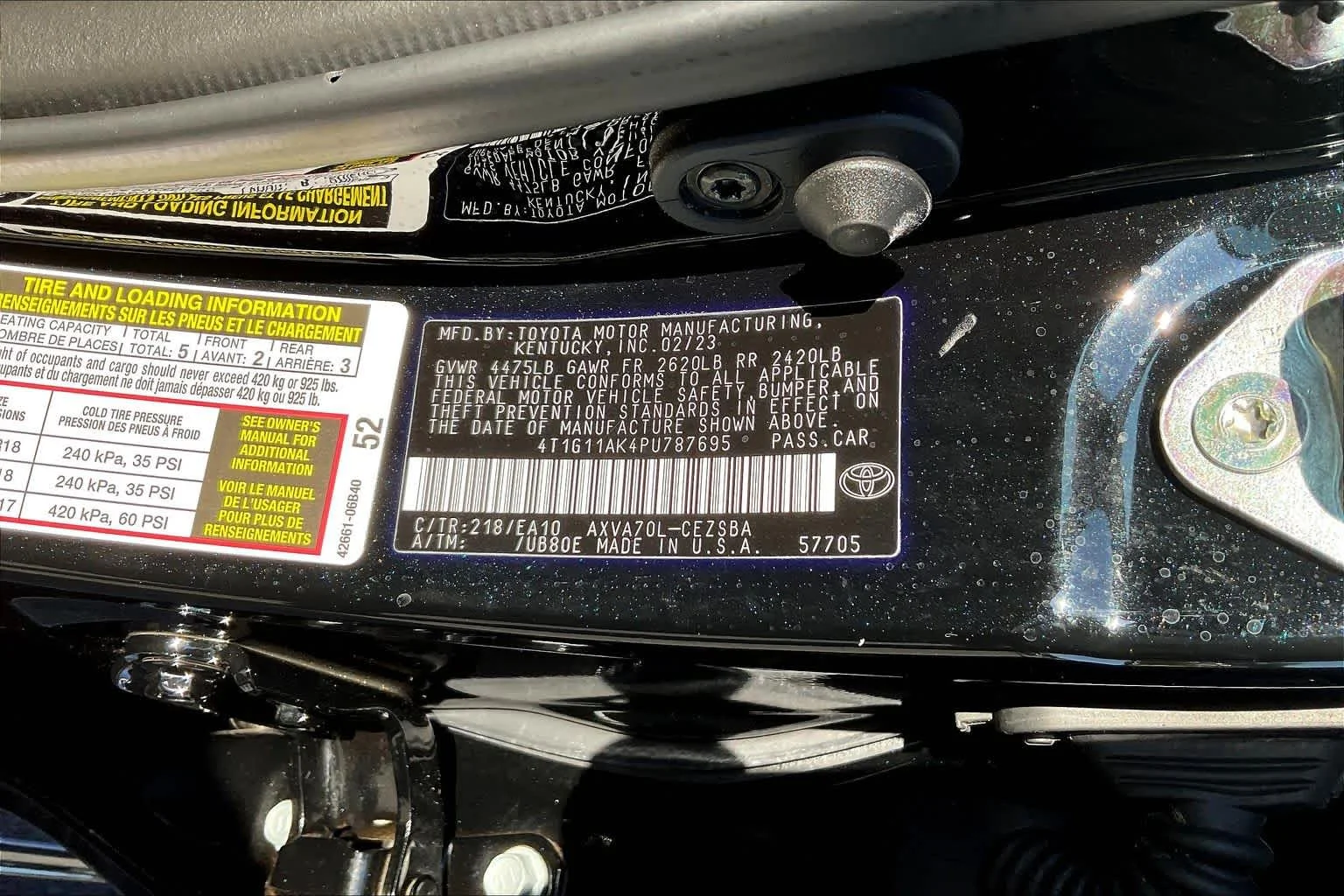 Used 2023 Midnight Black Metallic Toyota SE image 32