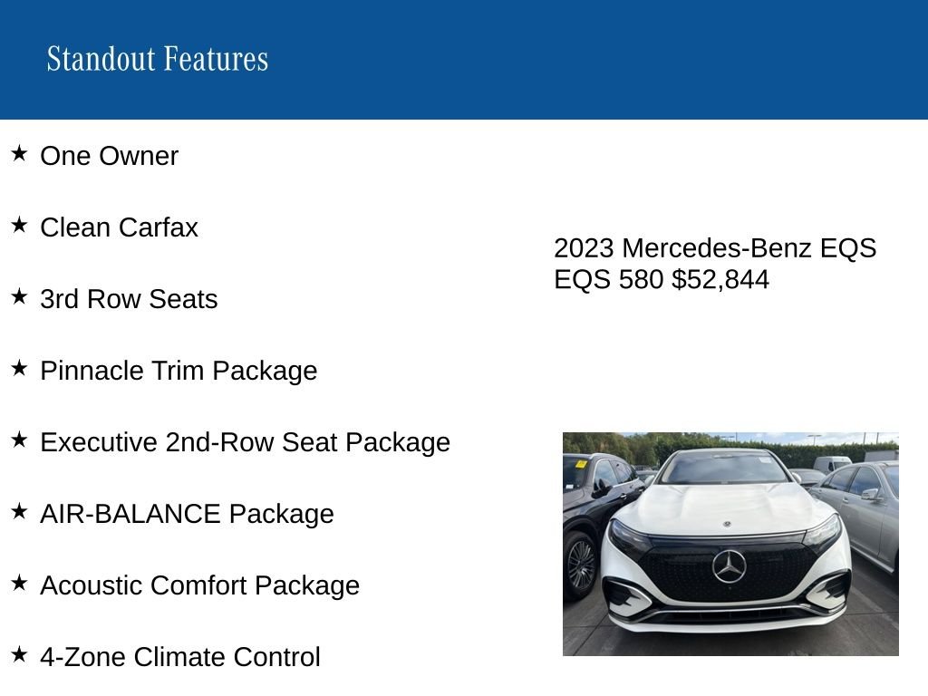 Certified Used 2023 White Mercedes-Benz 580 image 8