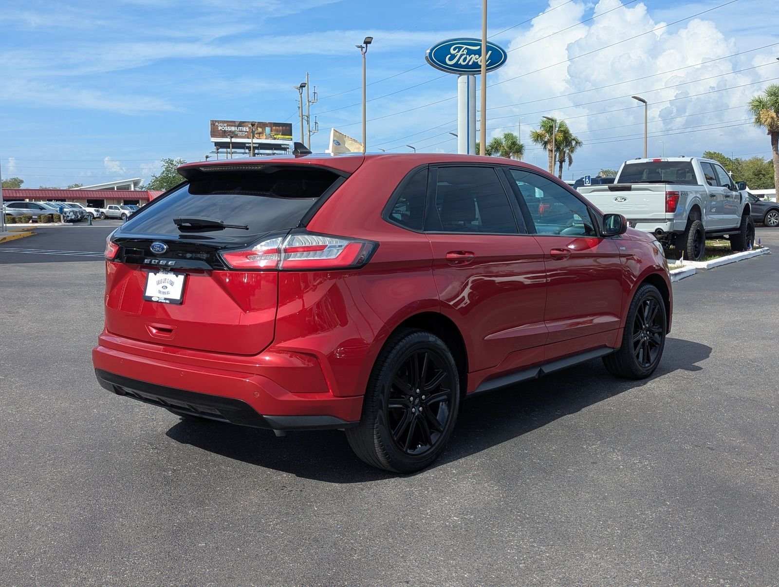 Certified Used 2022 Red Metallic Ford ST Line image 4