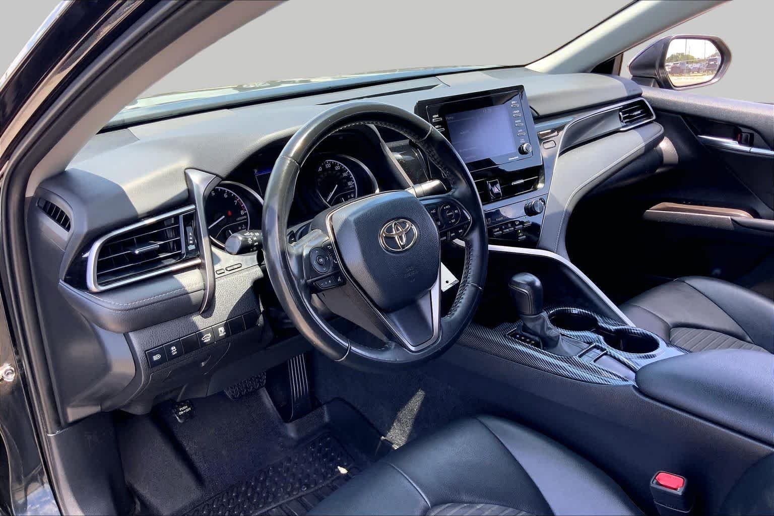 Used 2023 Midnight Black Metallic Toyota SE image 17