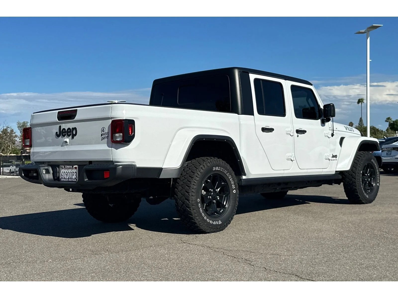 Used 2022 Bright White Clearcoat Jeep Willys image 6