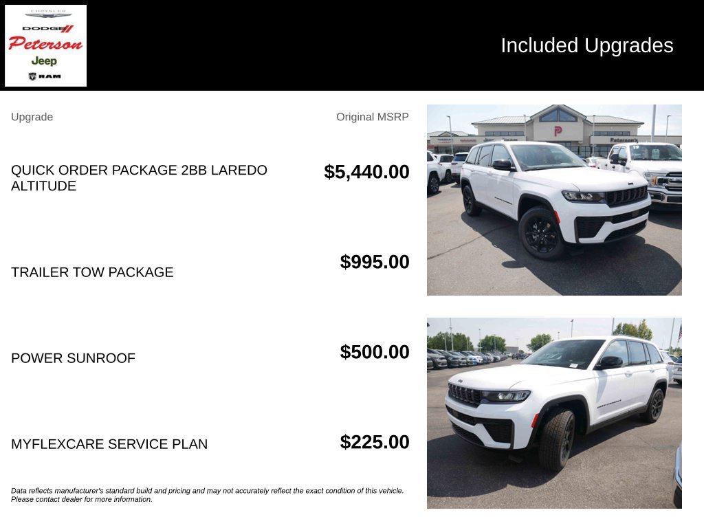 New 2026 Bright White Clear-Coat Exterior Paint Jeep Laredo image 13