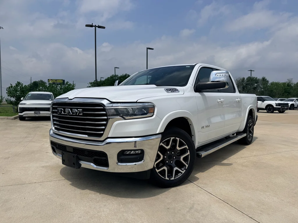 Used 2025 Bright White Clearcoat Ram Laramie image 2