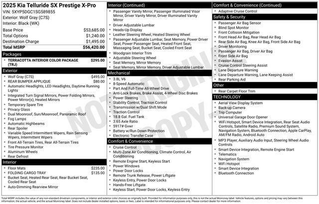 Used 2025 Wolf Gray Kia SX-Prestige X-Pro image 33