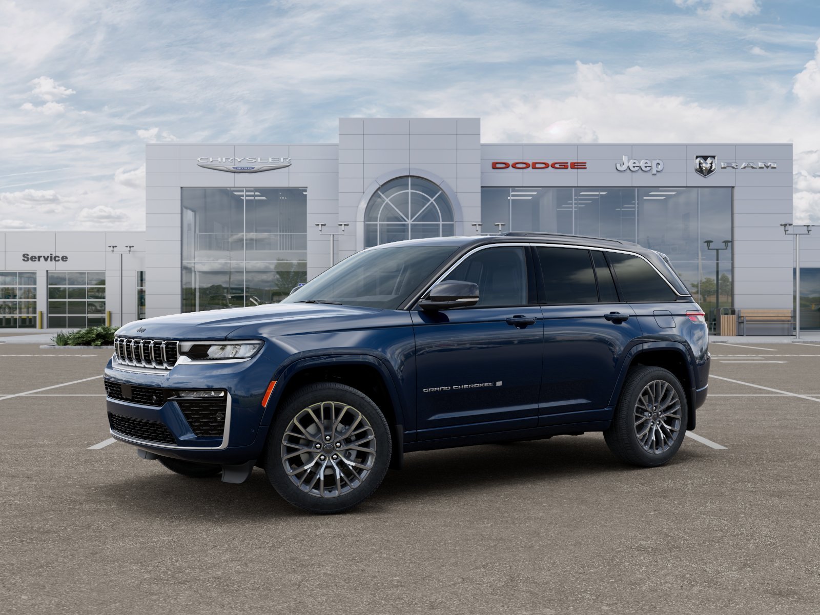 New 2027 Fathom Blue Pearl-Coat Paint Jeep Summit image 28