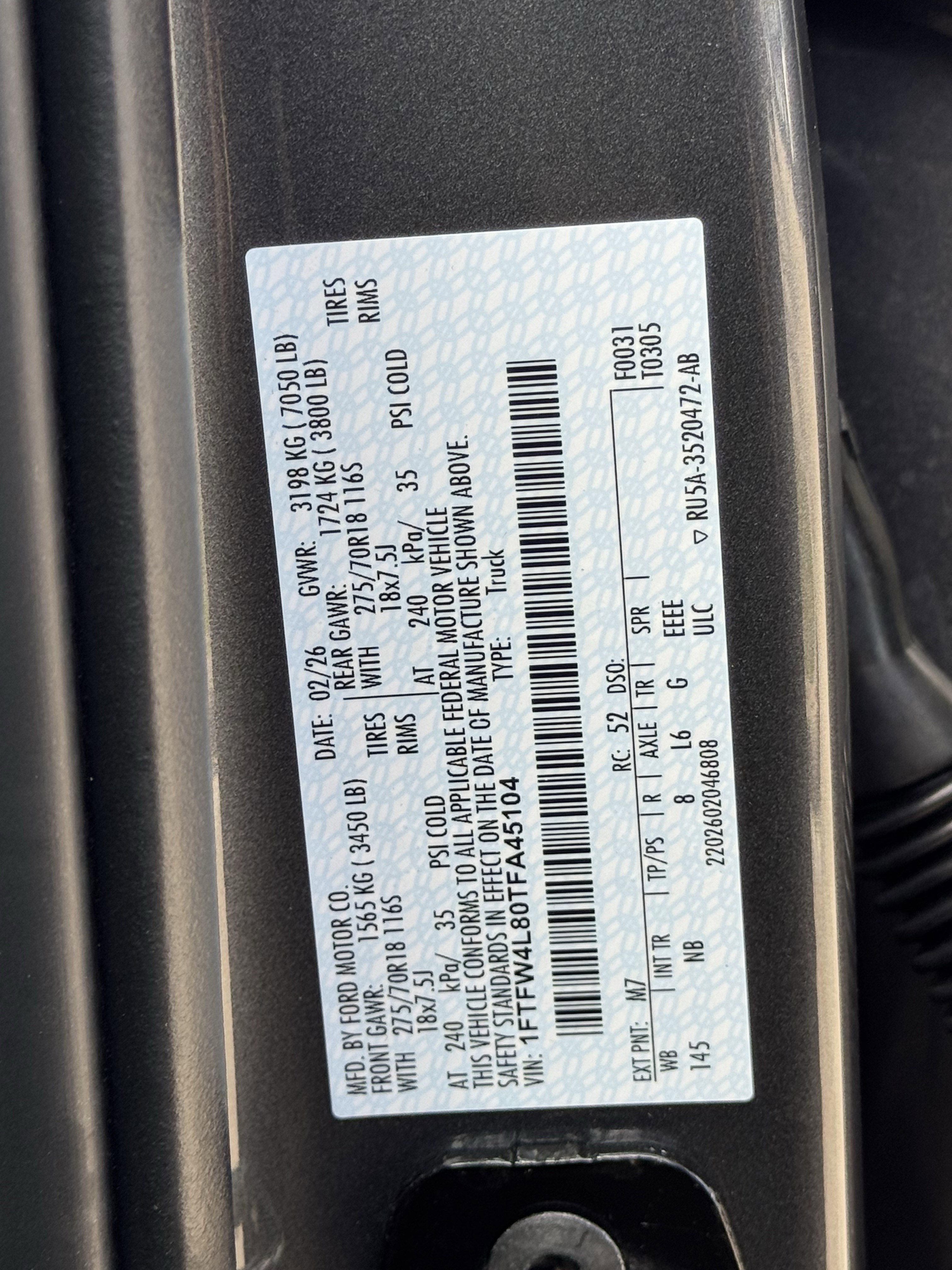 New 2026 Carbonized Gray Metallic Ford Tremor image 22