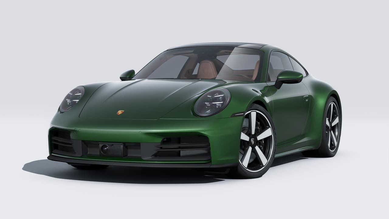 New 2027 Oak Green Metallic Neo Porsche Carrera 4S image 1