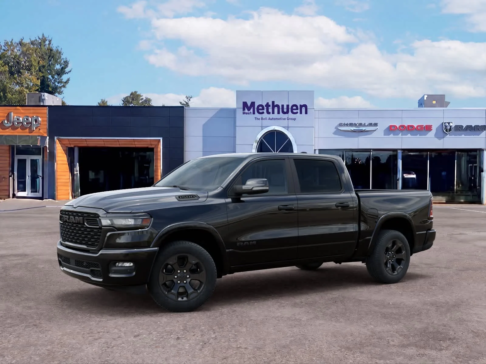 New 2027 Diamond Black Crystal Pearlcoat Ram Big Horn image 2