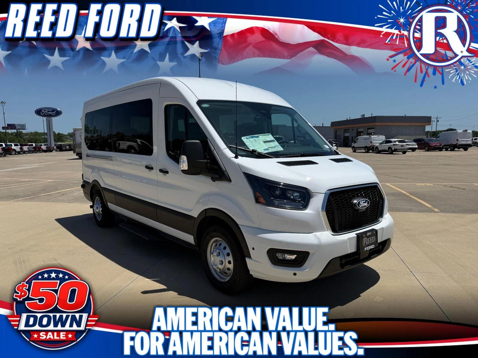 2026 Ford Transit 350 XLT Med Roof Sliding Pass. 148 AWD's photo