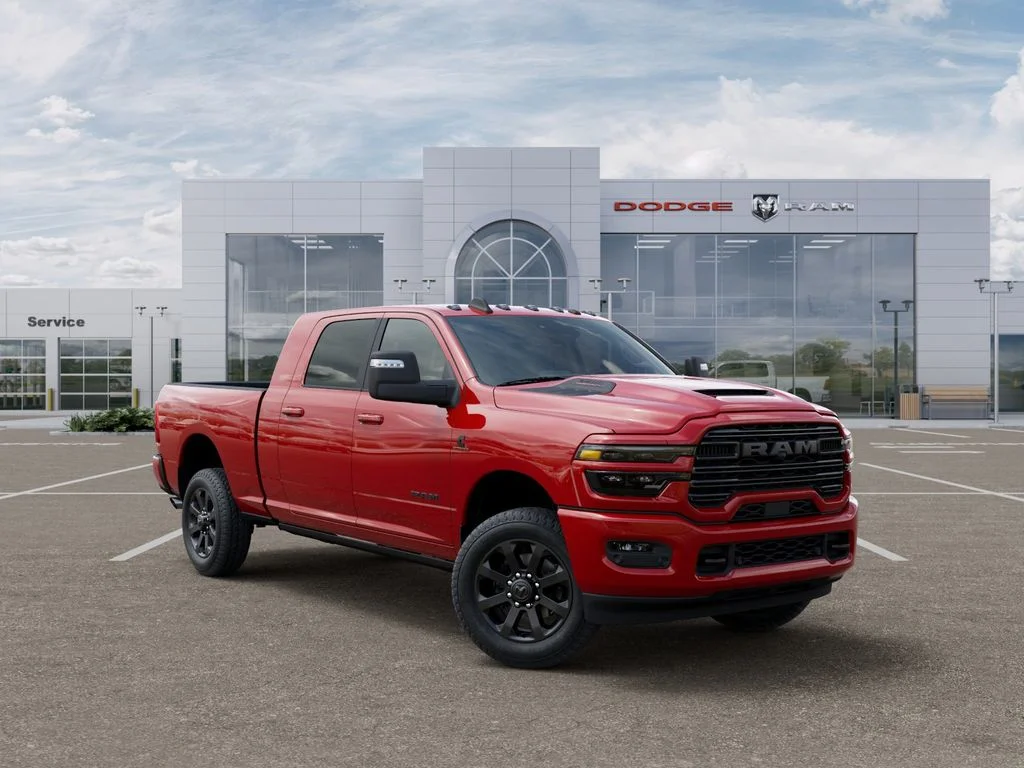 New 2026 Flame Red Clear-Coat Exterior Paint RAM Laramie image 6