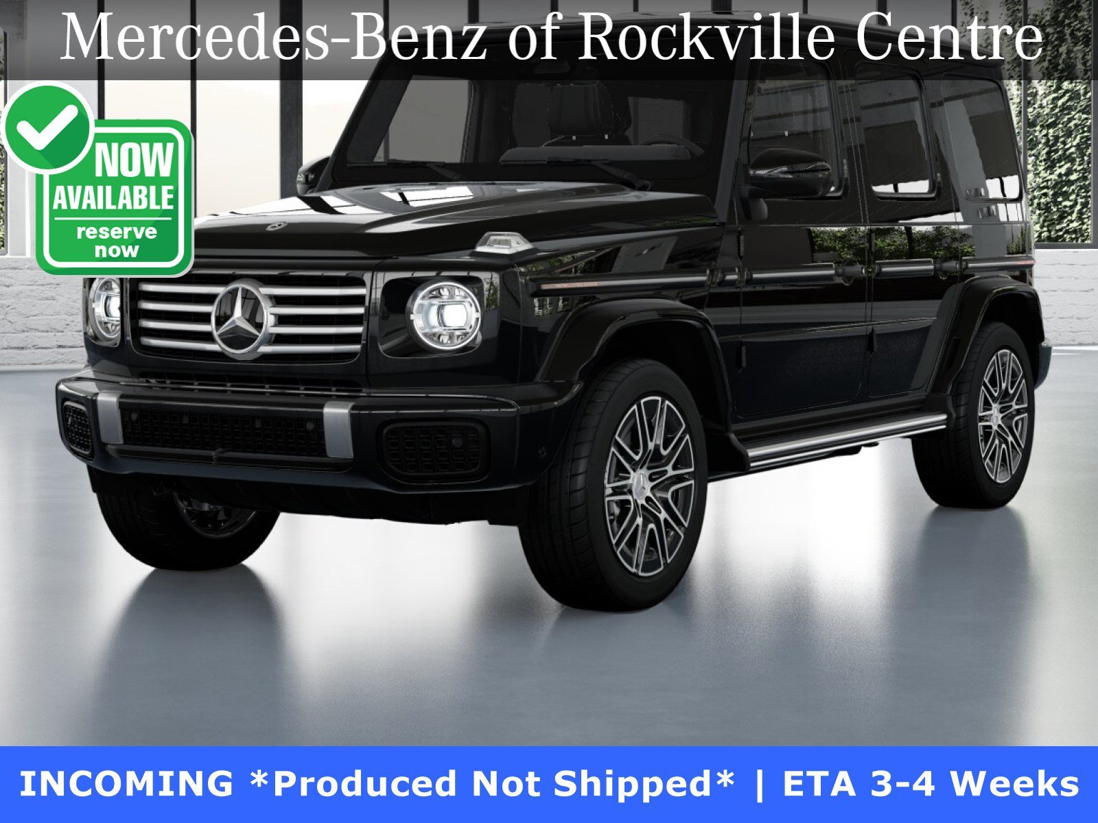 New 2027 Obsidian Black Metallic Mercedes-Benz G 580 with EQ Technology image 1
