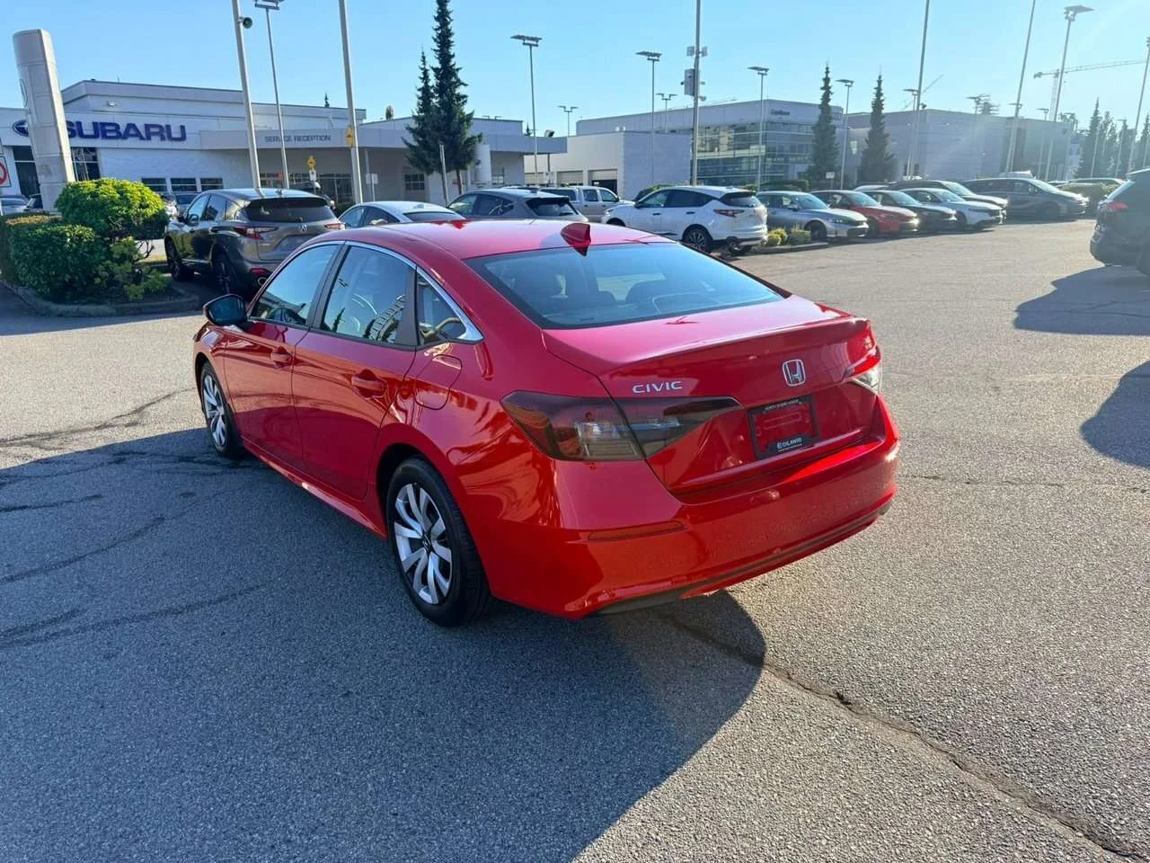 Used 2025 Rallye Red Honda LX CVT Sedan Certified Pre-Owned   One Owner   No image 3