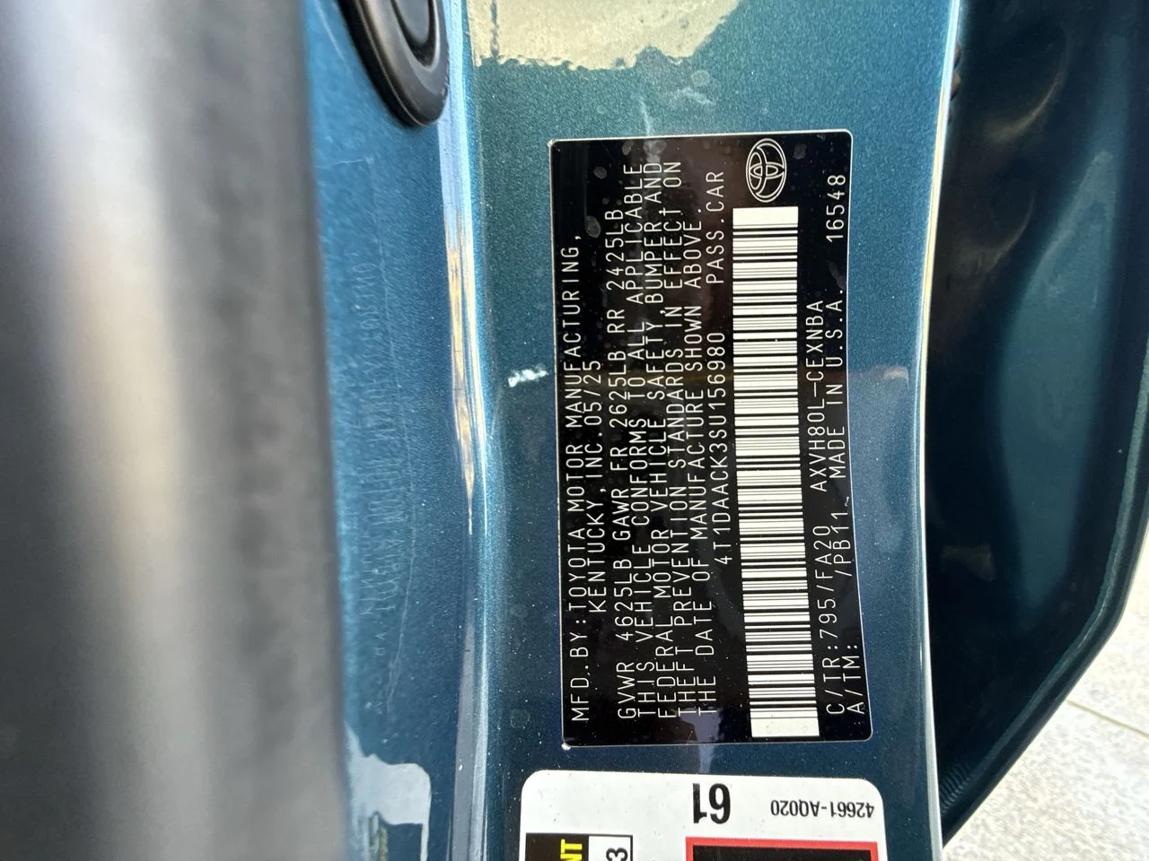 Used 2025 Ocean Gem Toyota LE image 34