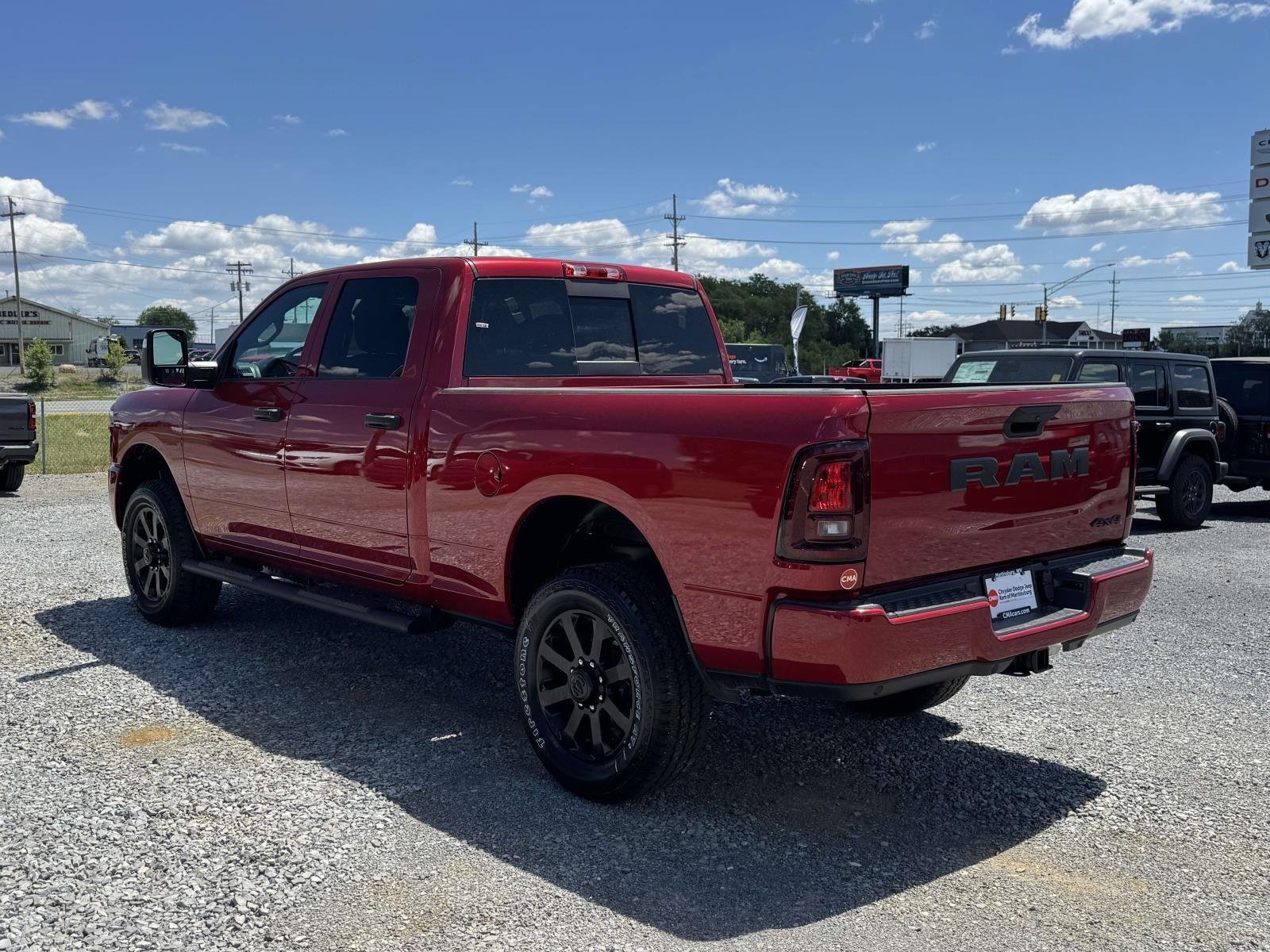 New 2026 Molten Red Pearl-Coat Exterior Paint RAM Black Express image 24